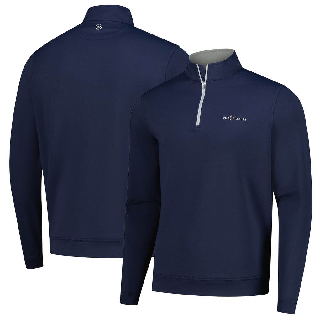  THE PLAYERS Peter Millar Perth Performance Quarter-Zip Pullover - Navy